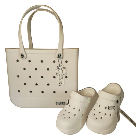 Baadi Bag Harmony Elegance -Medium- Pack (Bag & Shoes) - White / 39-40