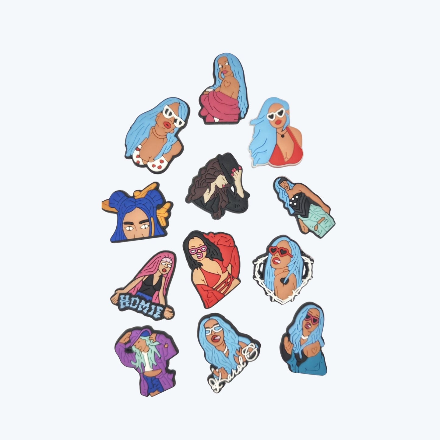 Convient uniquement aux sabots - Petit pack de breloques Stitch et Angel