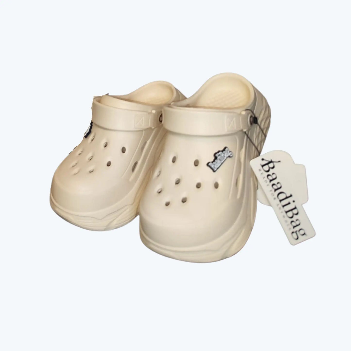 BaadiBag Comfort Clogs Shoes - Beige / 39-40