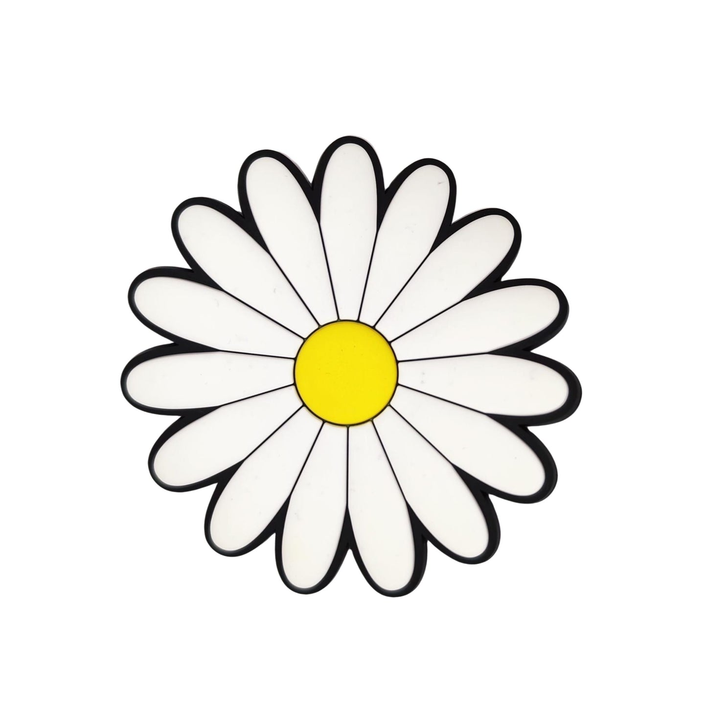 Big White Flower Charm