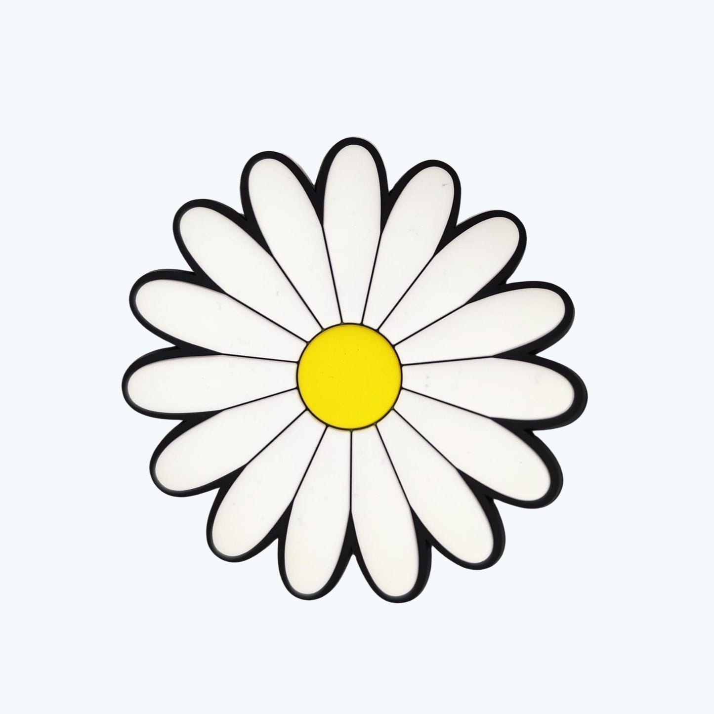 Big White Flower Charm