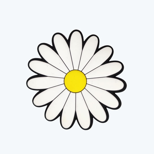 Big White Flower Charm