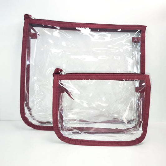 Insertion transparent Inner Tote Bag Divider for Travel Cosmetic and Makeup Organizer - Baadi Bag mulberry